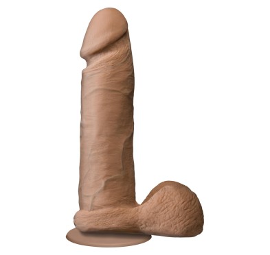 Gruby żylasty realistyczny penis z przyssawką 21cm